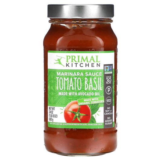 Primal Kitchen, Marinara Sauce Tomato Basil, 24 oz (680 g) - Image 1