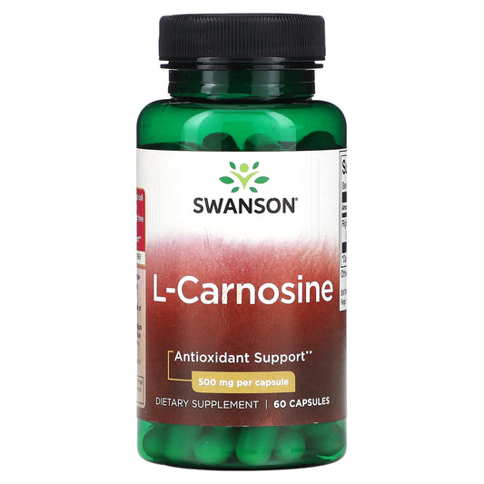 Swanson, L-Carnosine , 500 mg, 60 Capsules - Image 1