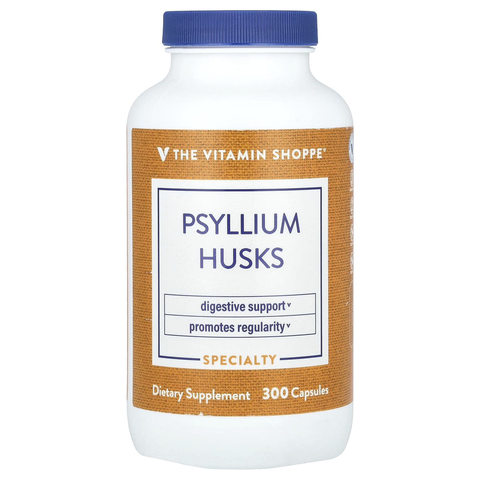 The Vitamin Shoppe, Psyllium Husks, 300 Capsules (720 mg per Capsule) - Image 1