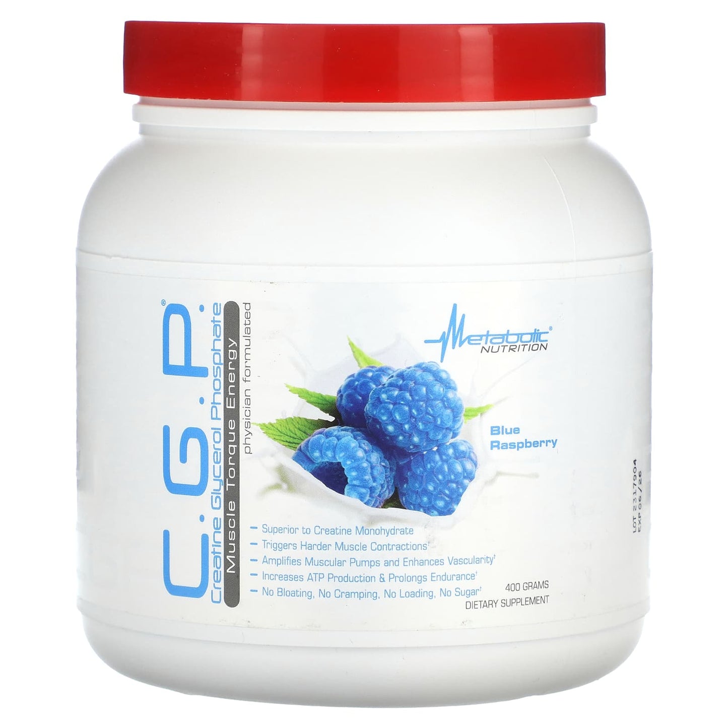 Metabolic Nutrition, C.G.P., Blue Raspberry, 400 g - Image 1