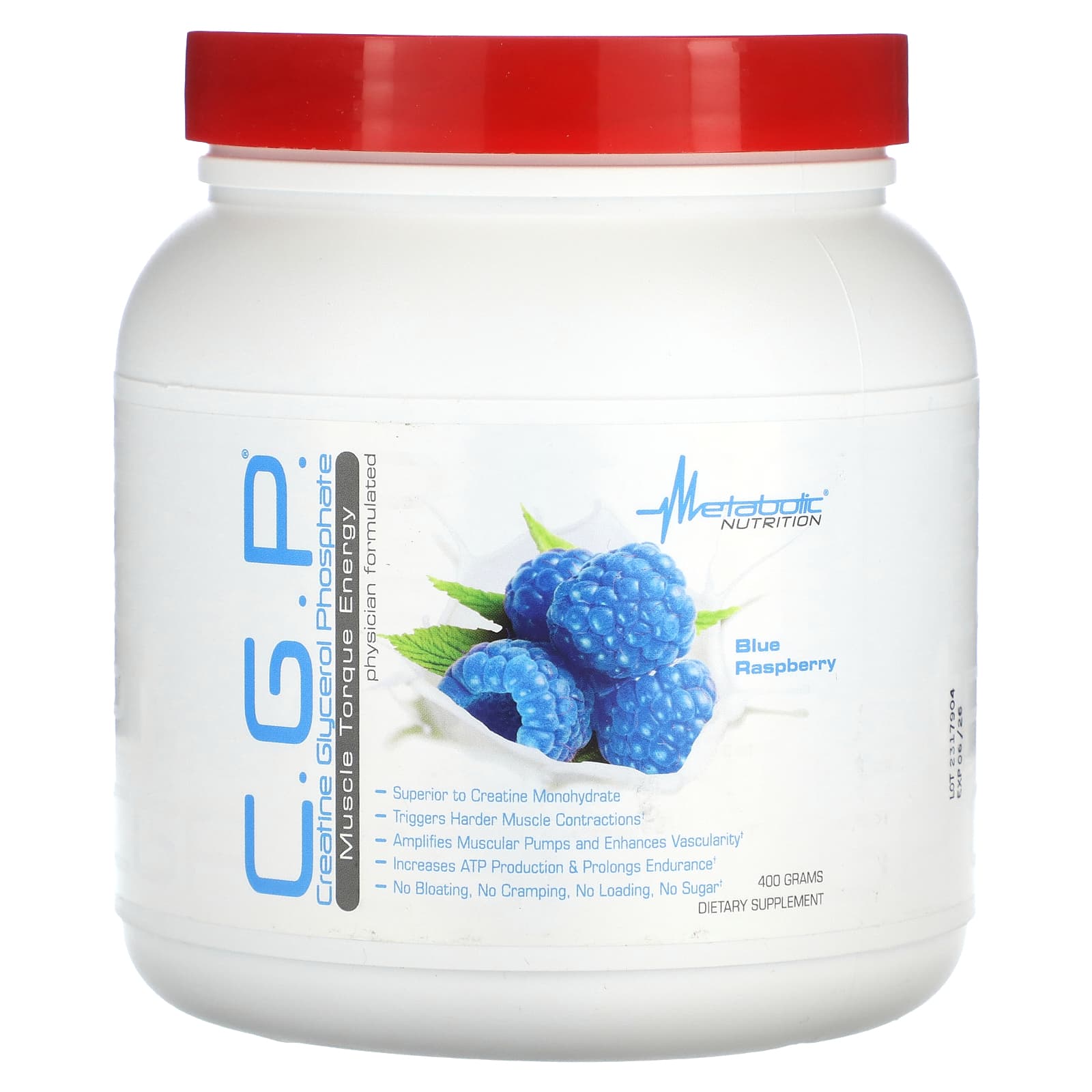 Metabolic Nutrition, C.G.P., Blue Raspberry, 400 g - Image 1