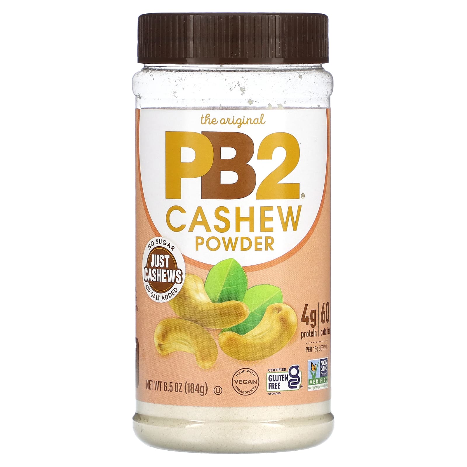 PB2 Foods, The Original PB2, Cashew Powder, 6.5 oz (184 g) - Image 1