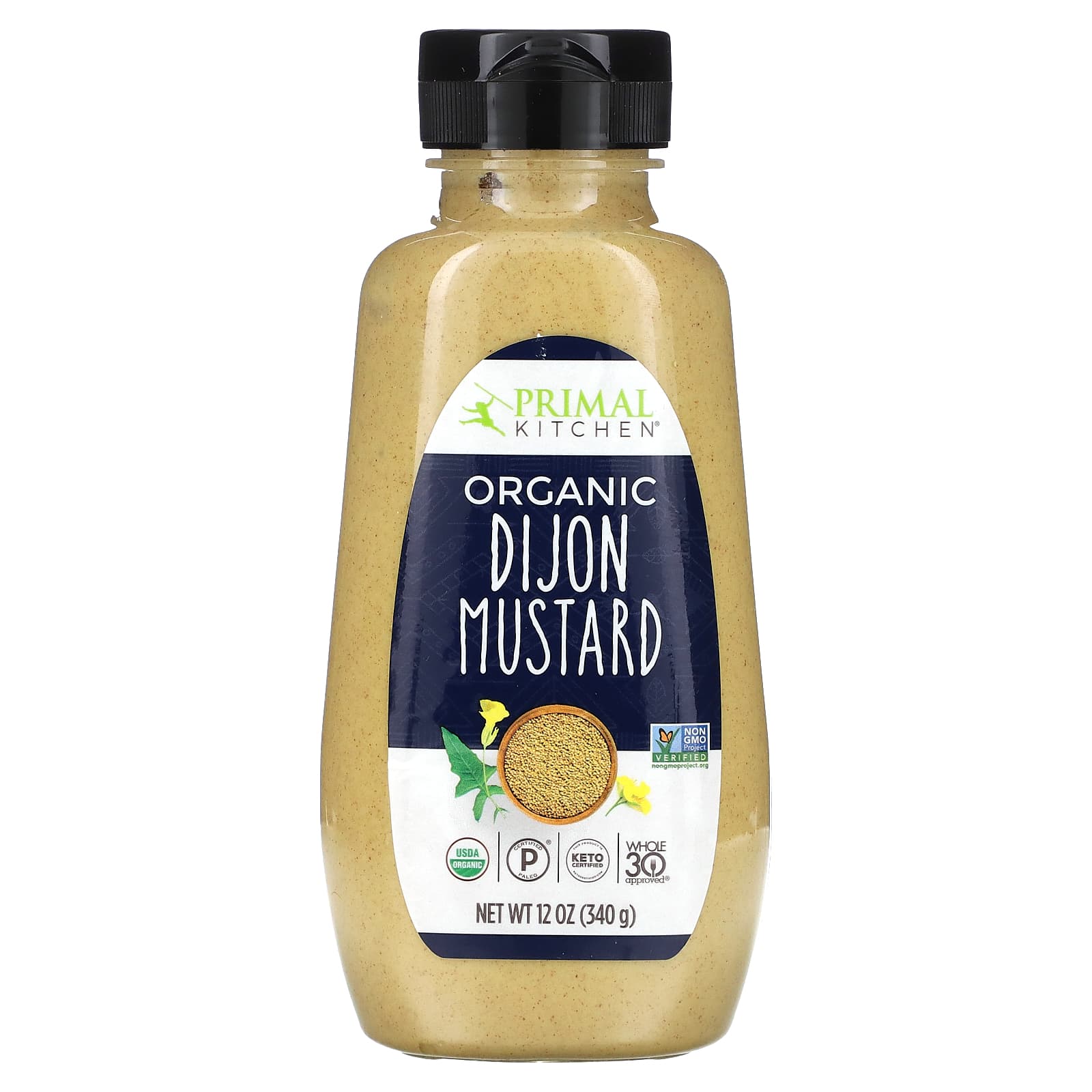 Primal Kitchen, Organic Dijon Mustard, 12 oz (340 g) - Image 1