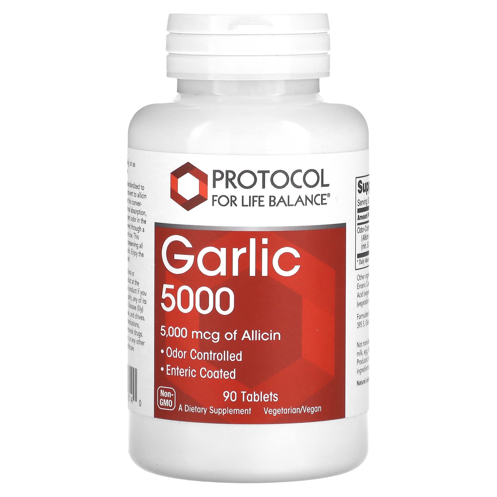 Protocol for Life Balance, Garlic 5000, 5,000 mcg, 90 Tablets - Image 1
