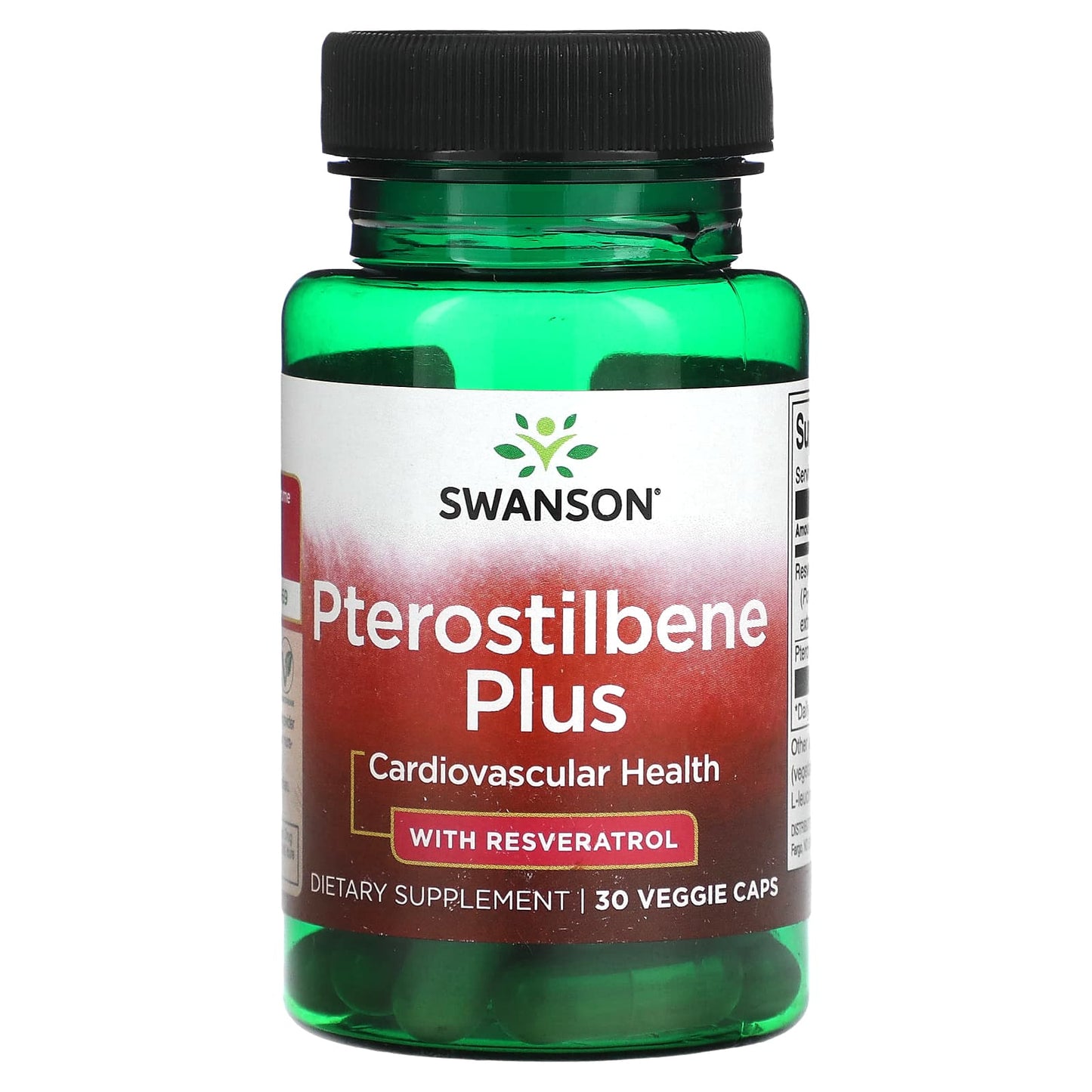 Swanson, Pterostilbene Plus, with Resveratrol, 30 Veggie Caps - Image 1