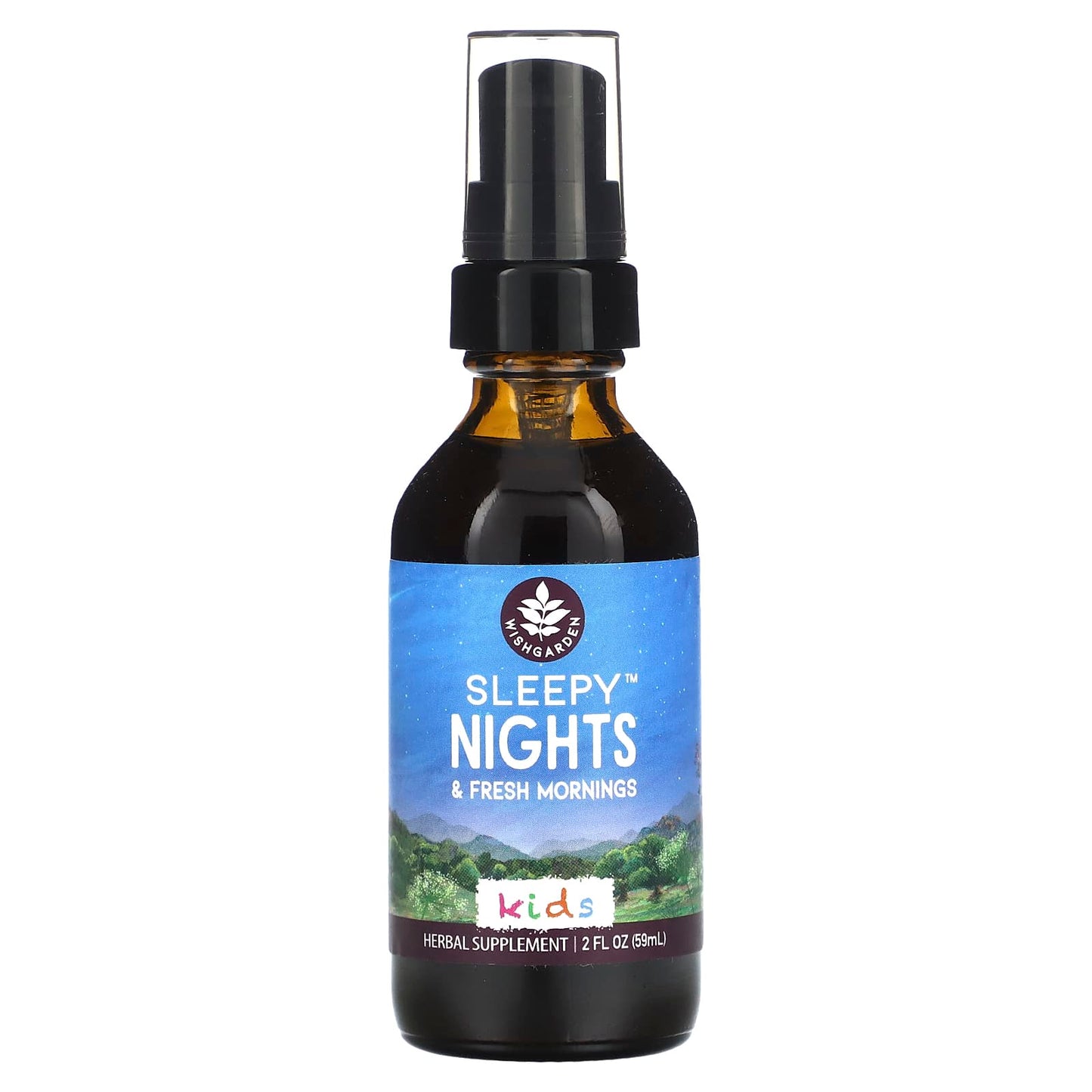 WishGarden Herbs, Kids, Sleepy Nights & Fresh Mornings, 2 fl oz (59 ml) - Image 1