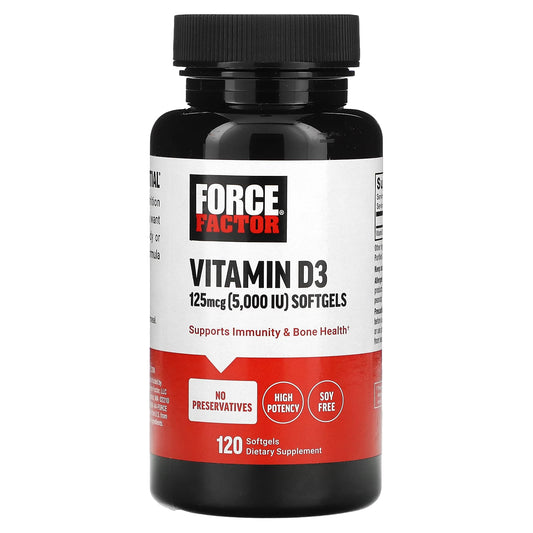 Vitamin D3 by Force Factor: Boost Immunity & Bone Health - Image 1