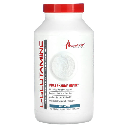 Metabolic Nutrition, L-Glutamine, Unflavored, 10.58 oz (300 g) - Image 1