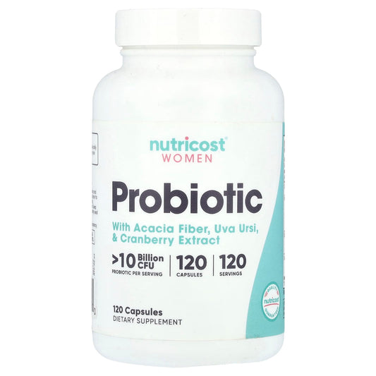 Nutricost, Women, Probiotic, >10 Billion CFU, 120 Capsules - Image 1