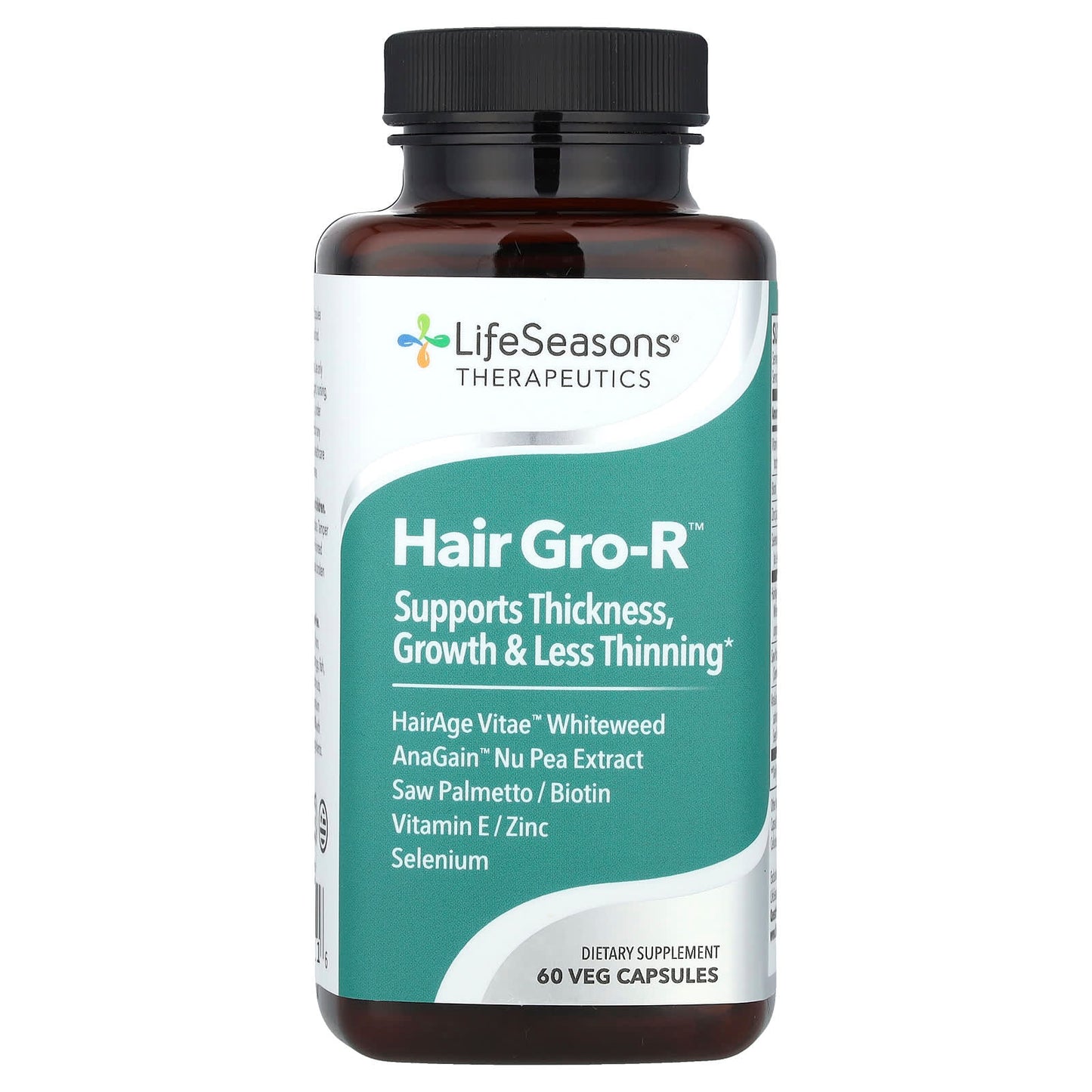 LifeSeasons, Therapeutics, Hair Gro-R™, 60 Veg Capsules - Image 1
