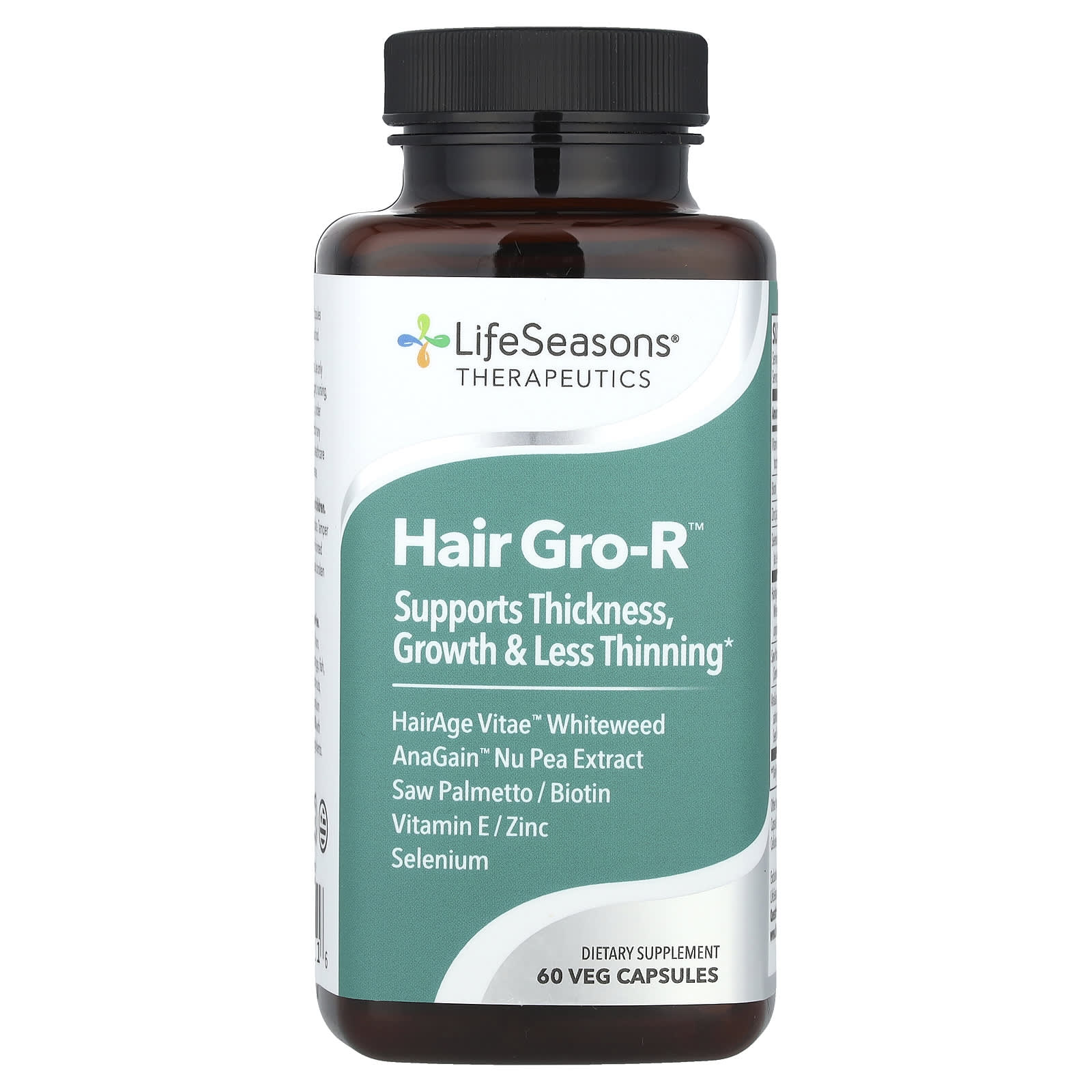 LifeSeasons, Therapeutics, Hair Gro-R™, 60 Veg Capsules - Image 1
