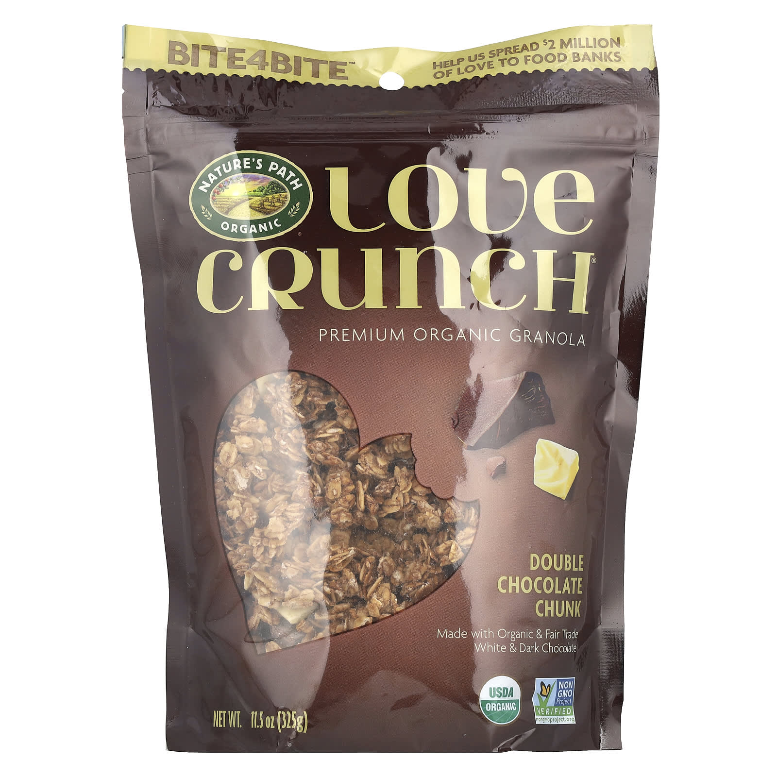 Nature's Path, Love Crunch®, Premium Organic Granola, Double Chocolate Chunk, 11.5 oz (325 g) - Image 1