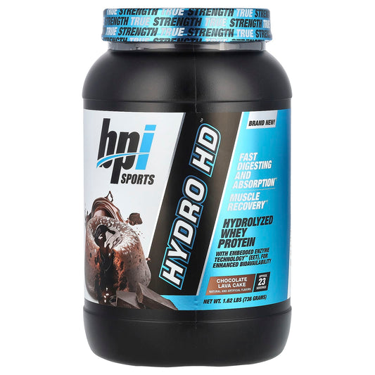 BPI Sports Hydro HD Whey Protein for Lean Muscle Growth, Chocolate Lava Cake, 1.62 lbs - Image 1