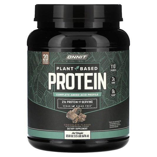 Onnit, Plant Based Protein, Chocolate, 1.5 lb (676 g) - Image 1