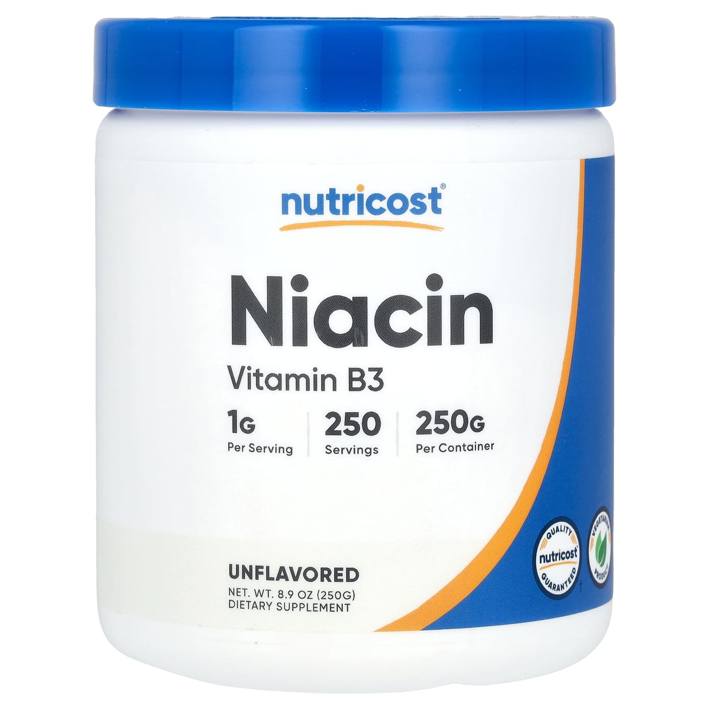 Nutricost, Niacin, Unflavored, 8.9 oz (250 g) - Image 1