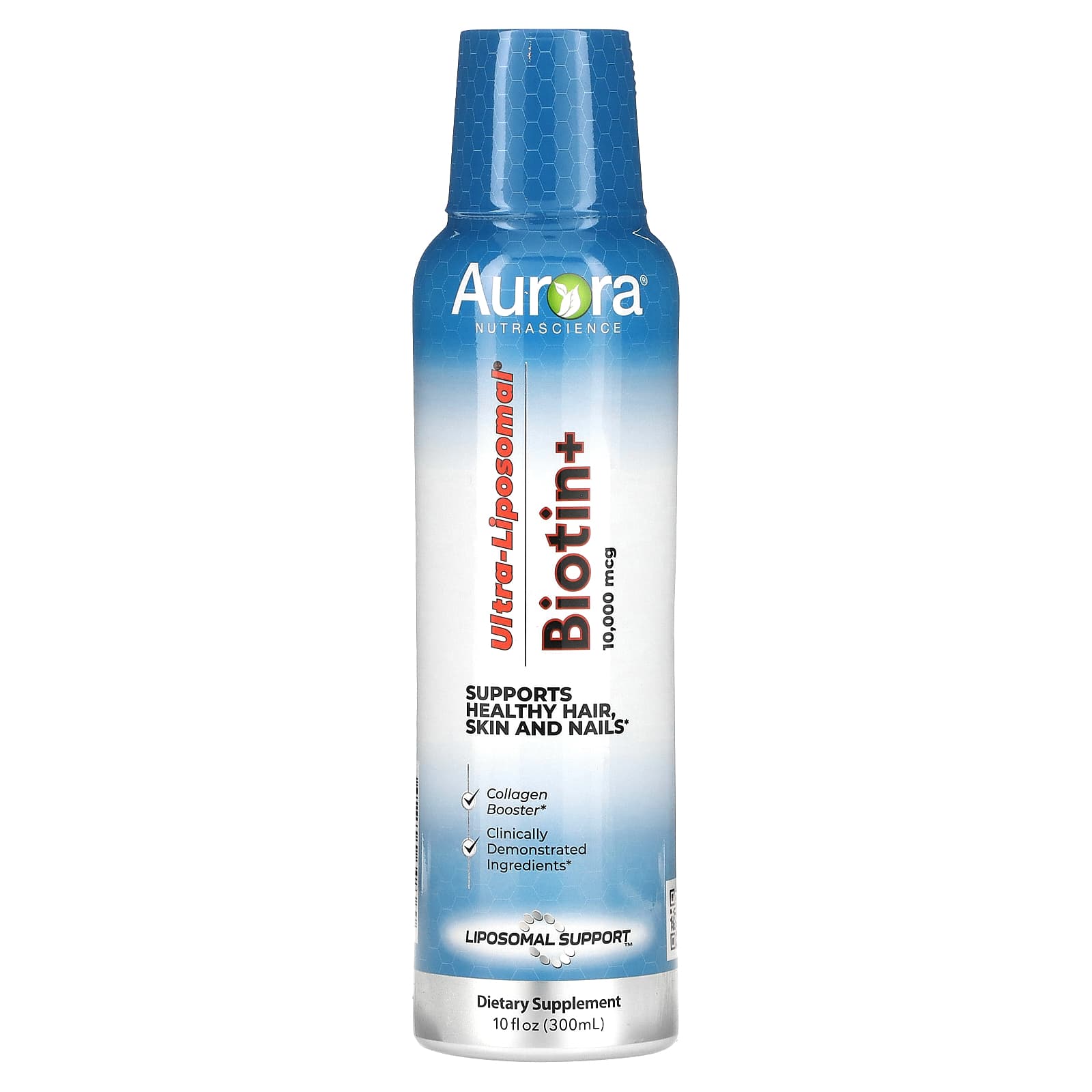 Boost Healthy Hair, Skin & Nails with Aurora Nutrascience Biotin+ Liposomal Supplement - Image 1