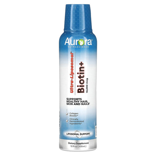 Boost Healthy Hair, Skin & Nails with Aurora Nutrascience Biotin+ Liposomal Supplement - Image 1