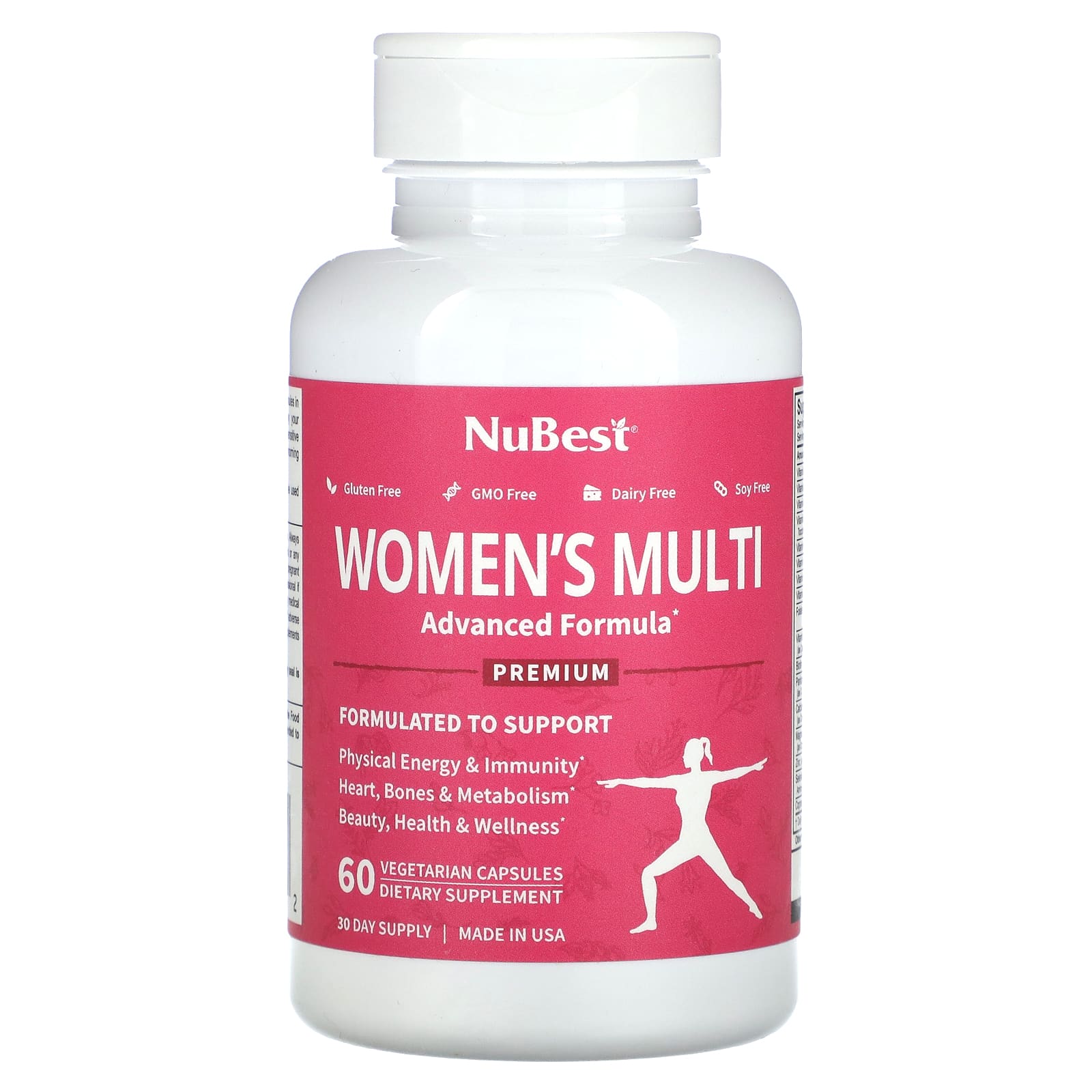 NuBest, Premium Women's Multi, 60 Vegetarian Capsules - Image 1
