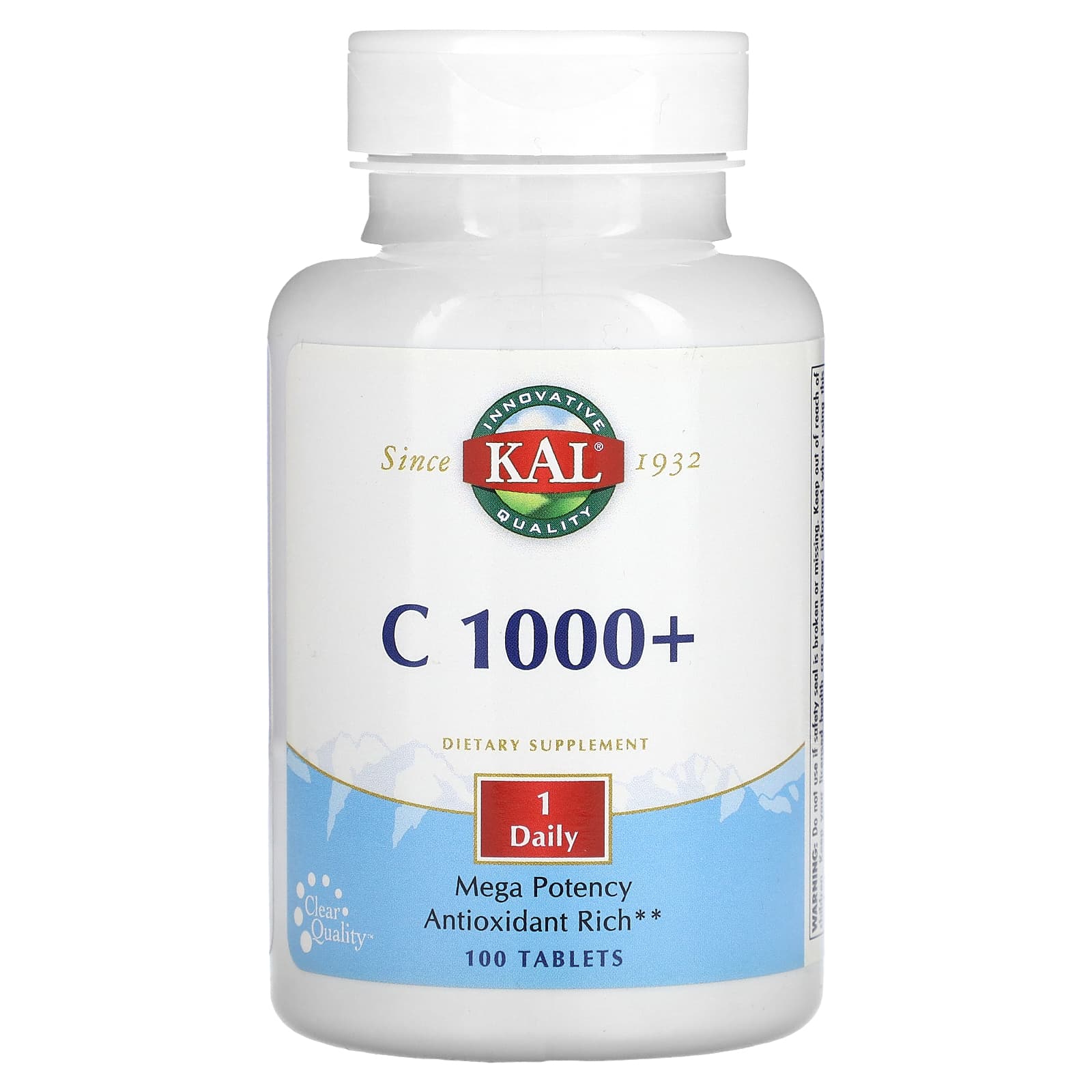 KAL, C 1000+, 100 Tablets - Image 1