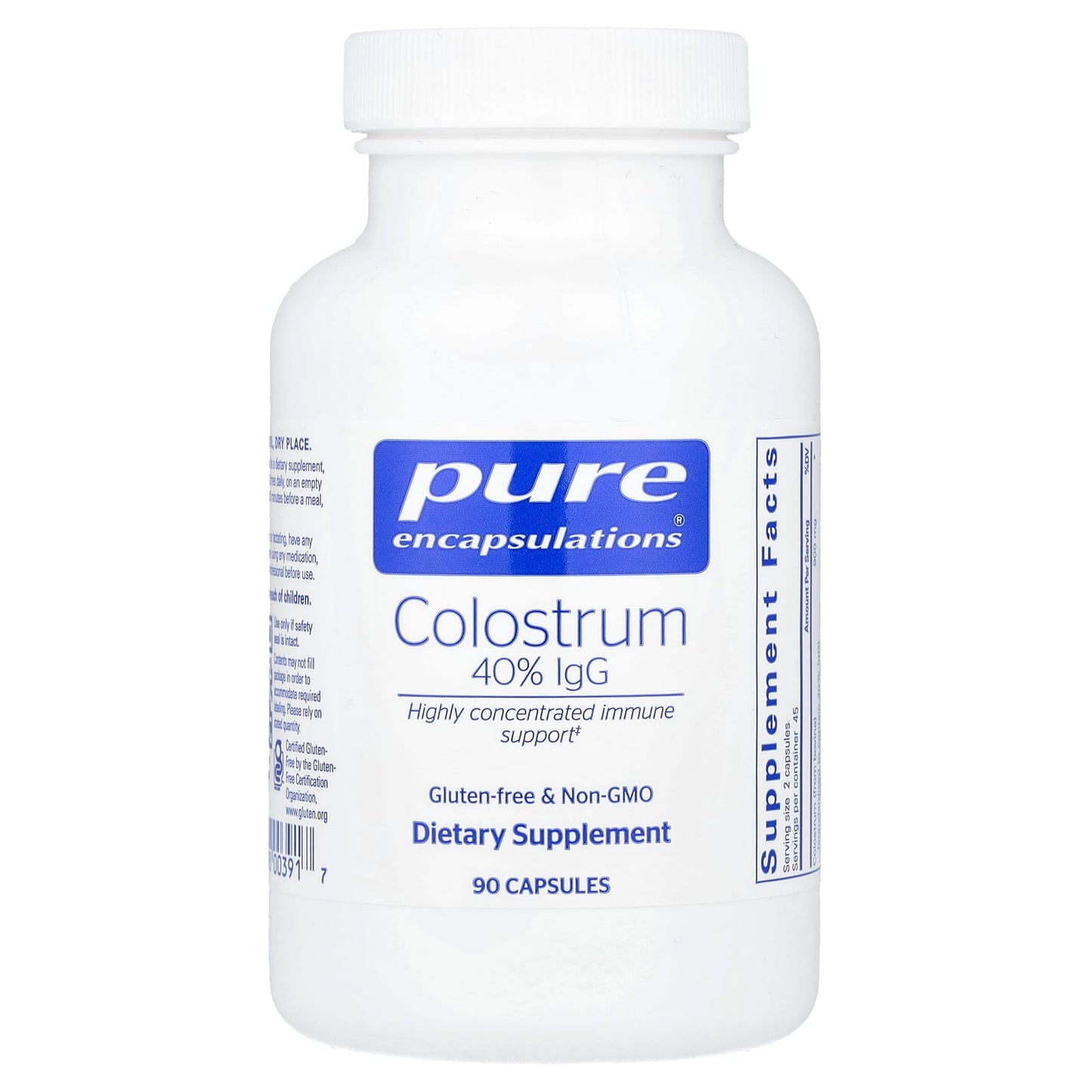 Pure Encapsulations, Colostrum, 90 Capsules (450 mg per Capsule) - Image 1