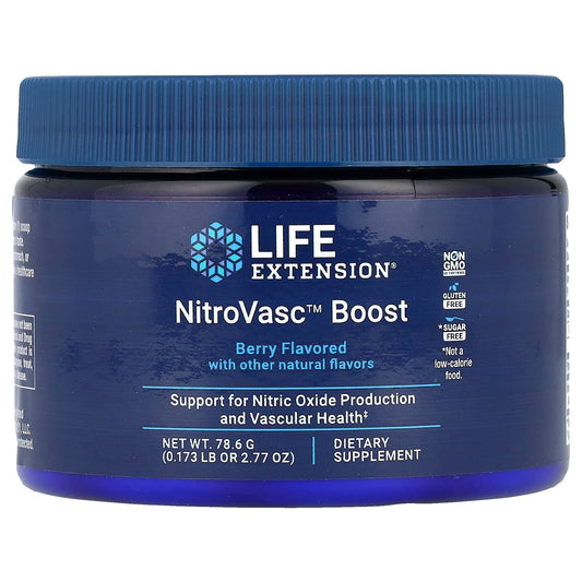 Life Extension, NitroVasc™ Boost, Berry, 2.77 oz (78.6 g) - Image 1