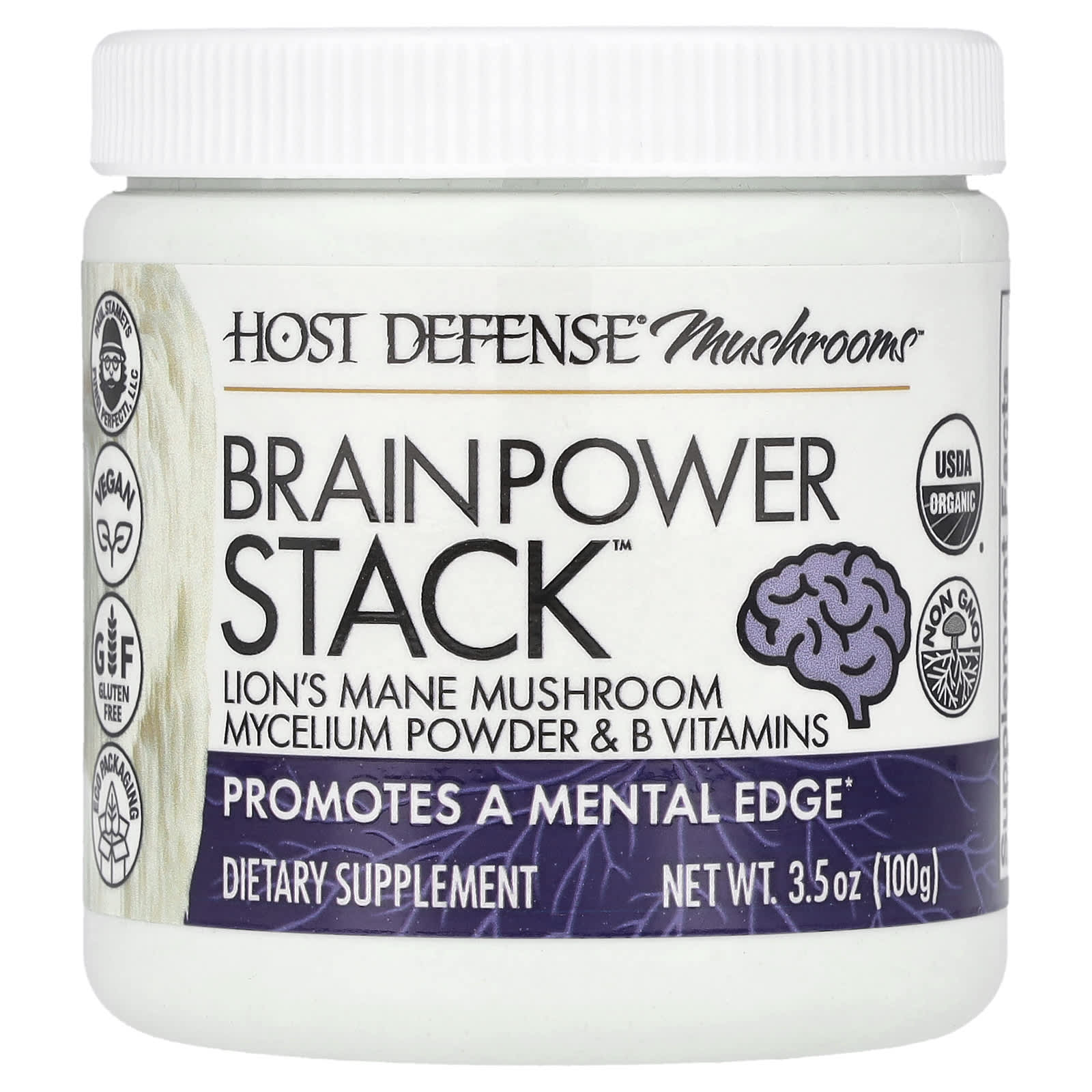 Boost Brain Power with Host Defense Lion's Mane Mushroom Powder - Image 1