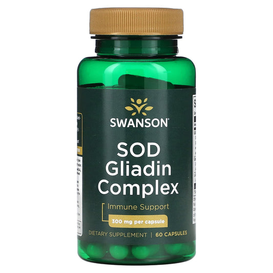 Swanson, SOD Gliadin Complex, 300 mg, 60 Capsules - Image 1