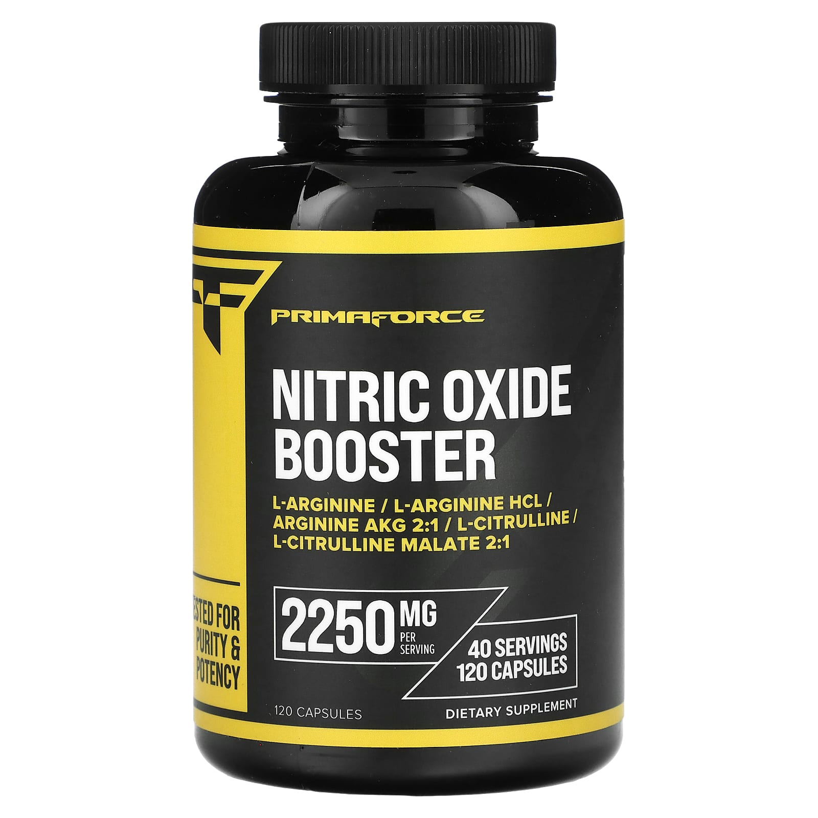 Primaforce, Nitric Oxide Booster, 120 Capsules (750 mg per Capsule) - Image 1