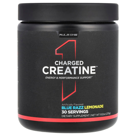 Rule One Proteins, Charged Creatine, Blue Razz Lemonade, 9.52 oz (270 g) - Image 1