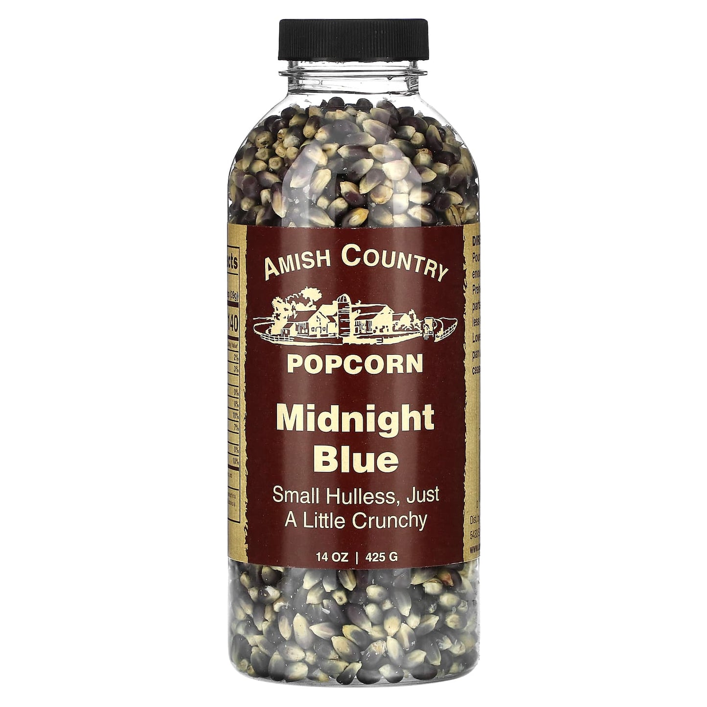 Midnight Blue Amish Country Popcorn, Non-GMO & Kosher, 14 oz (425 g) - Image 1