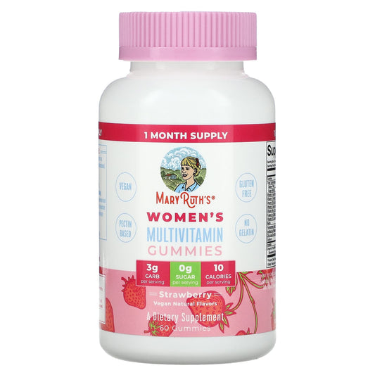 MaryRuth's, Women's Multivitamin Gummies, Strawberry , 60 Gummies - Image 1