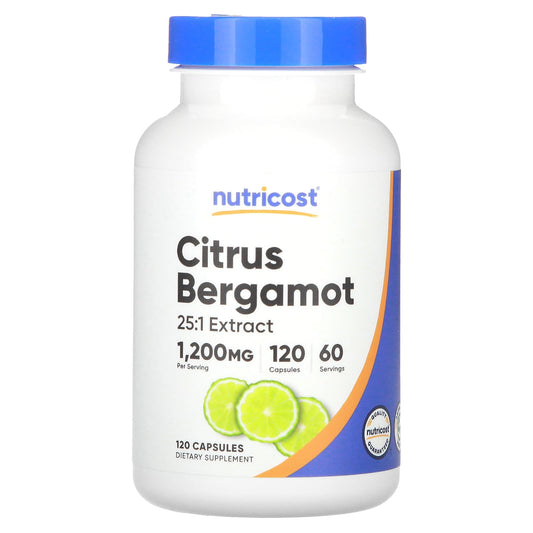 Nutricost, Citrus Bergamot, 120 Capsules (600 mg per Capsule) - Image 1