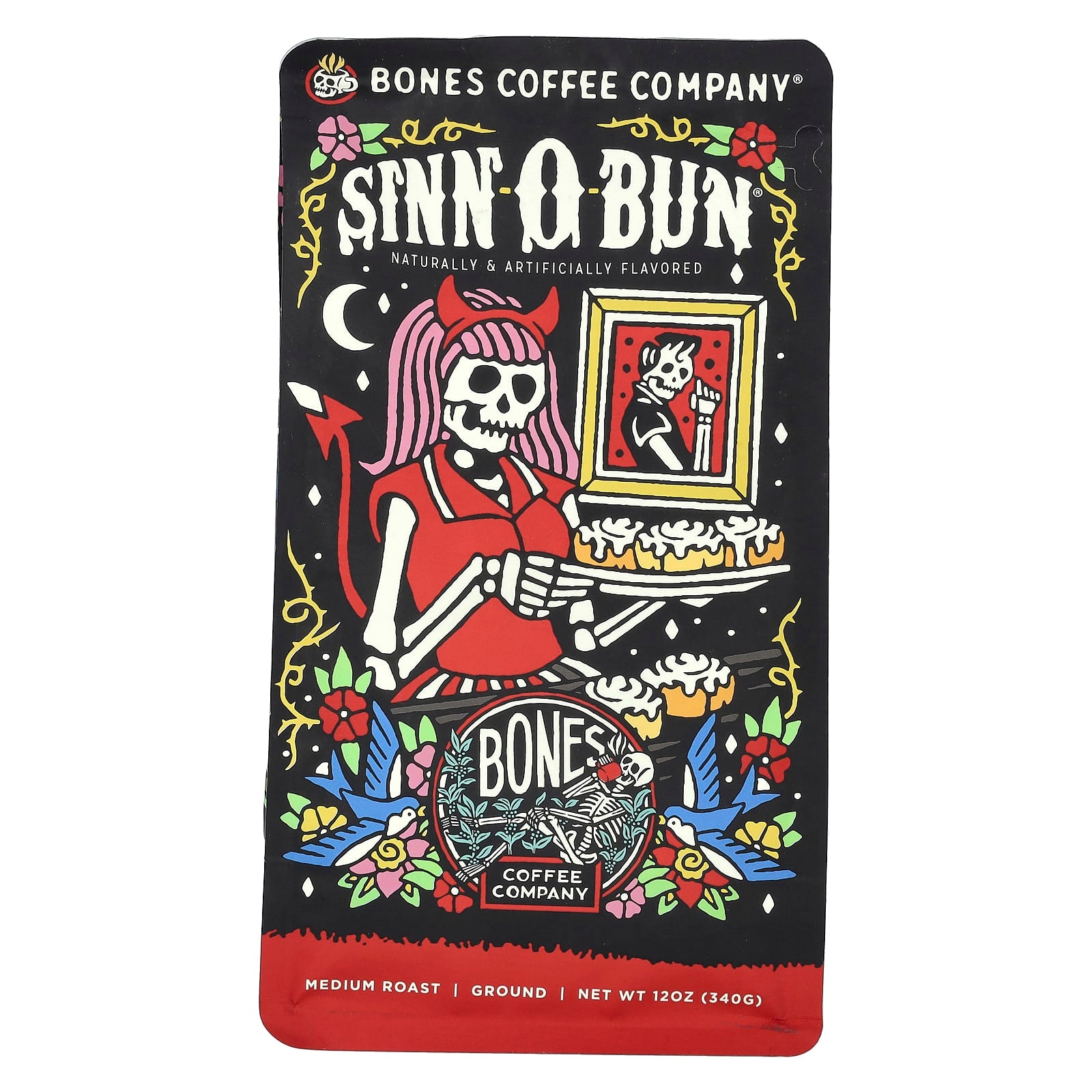 Indulge in Cinnamon Roll Coffee, Sinfully Delicious - Medium Roast, 12 oz - Image 1