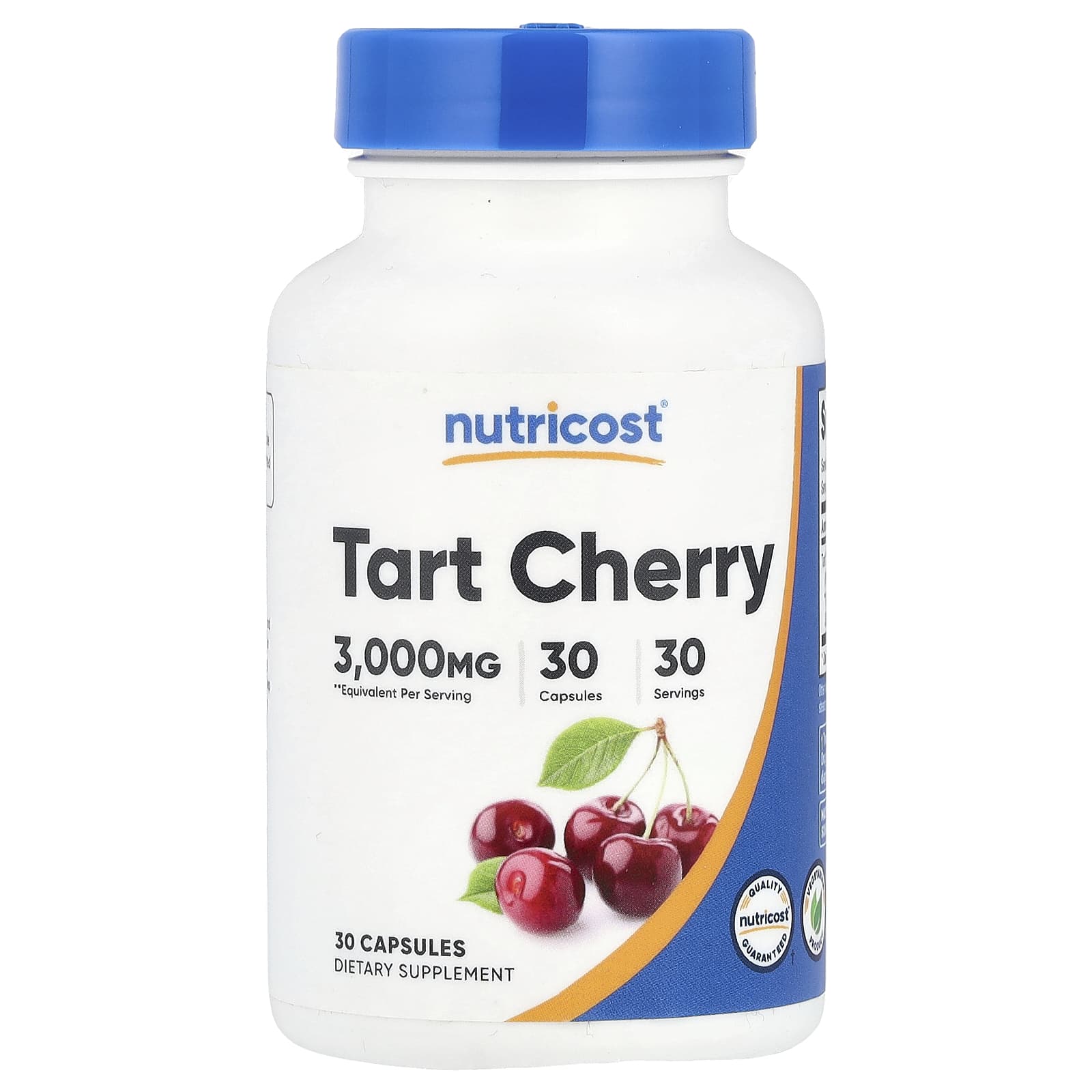 Nutricost, Tart Cherry, 3,000 mg, 30 Capsules - Image 1