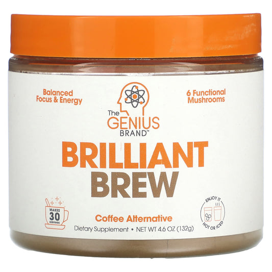 The Genius Brand, Brilliant Brew, Coffee Alternative, 4.6 oz (132 g) - Image 1