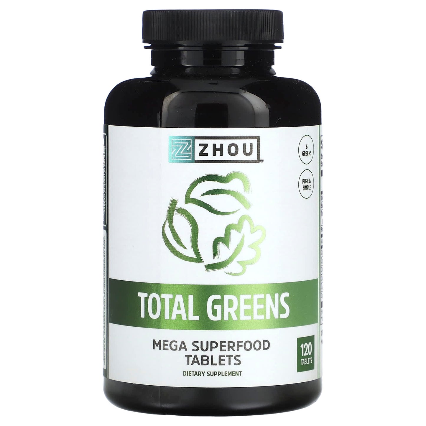 Zhou Nutrition, Total Greens, 120 Tablets - Image 1