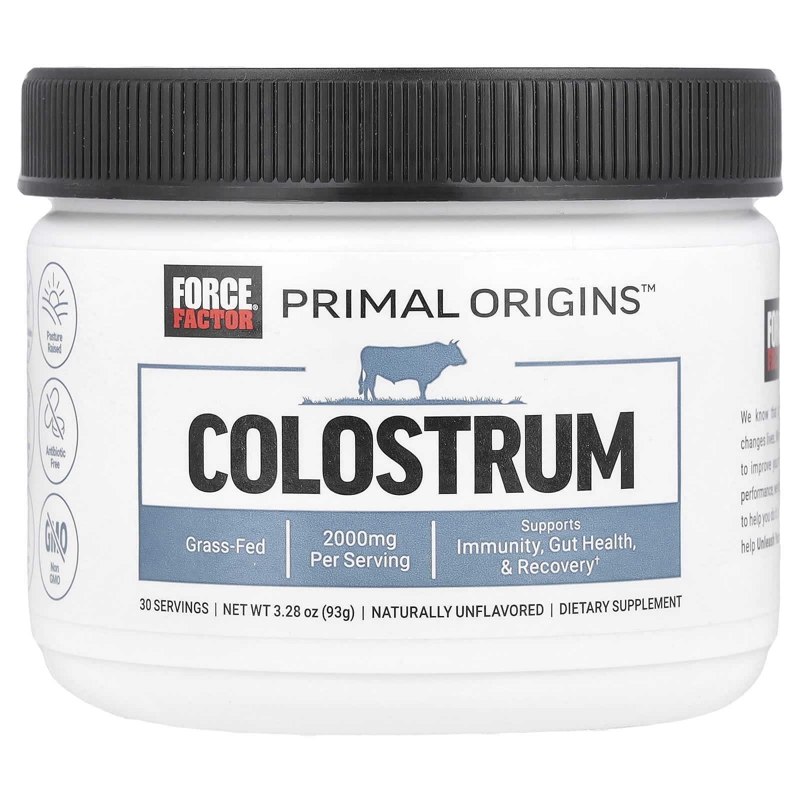 Unlock Immunity & Recovery with Force Factor Primal Origins Colostrum - Image 1