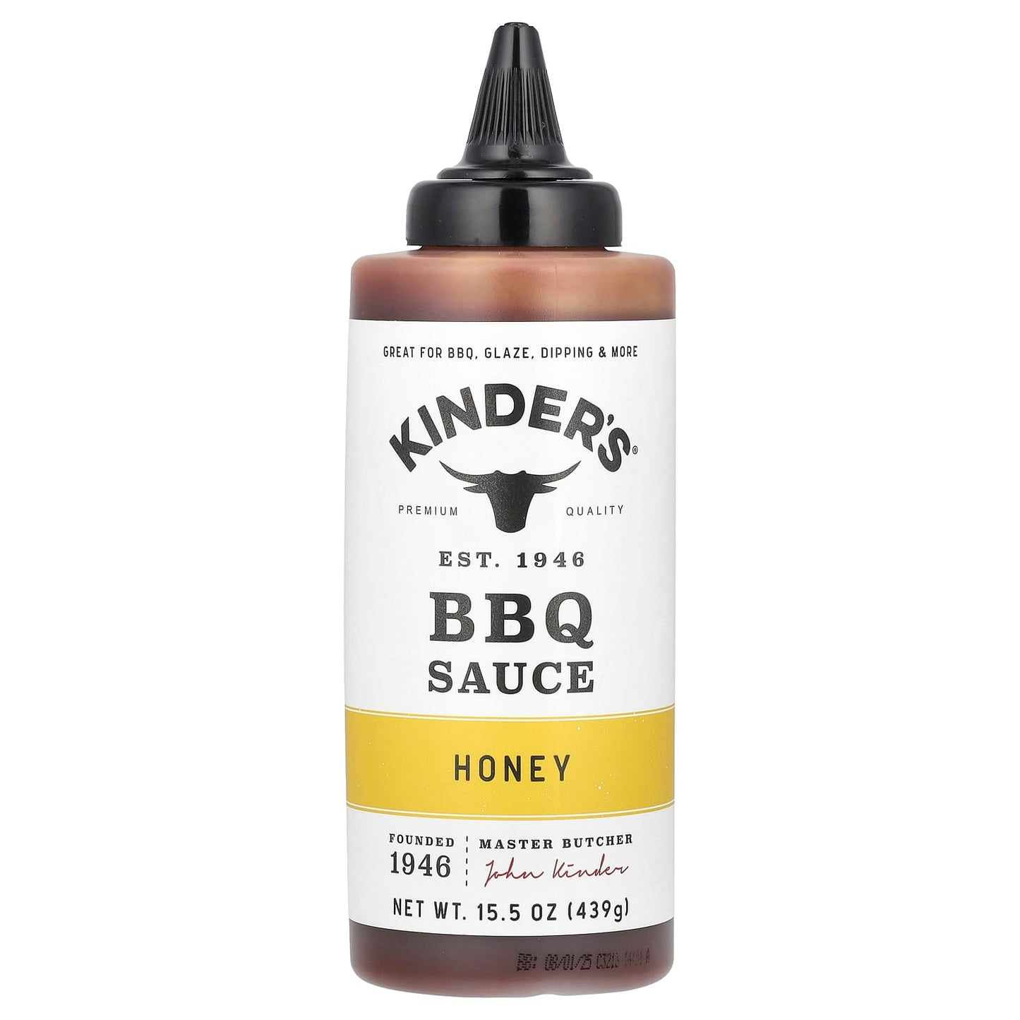 KINDER'S, BBQ Sauce, Honey, 15.5 oz (439 g) - Image 1