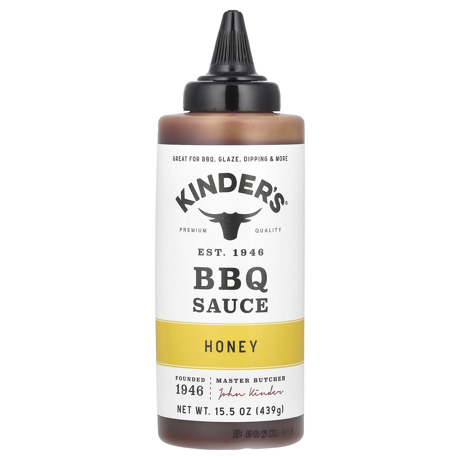 KINDER'S, BBQ Sauce, Honey, 15.5 oz (439 g) - Image 1