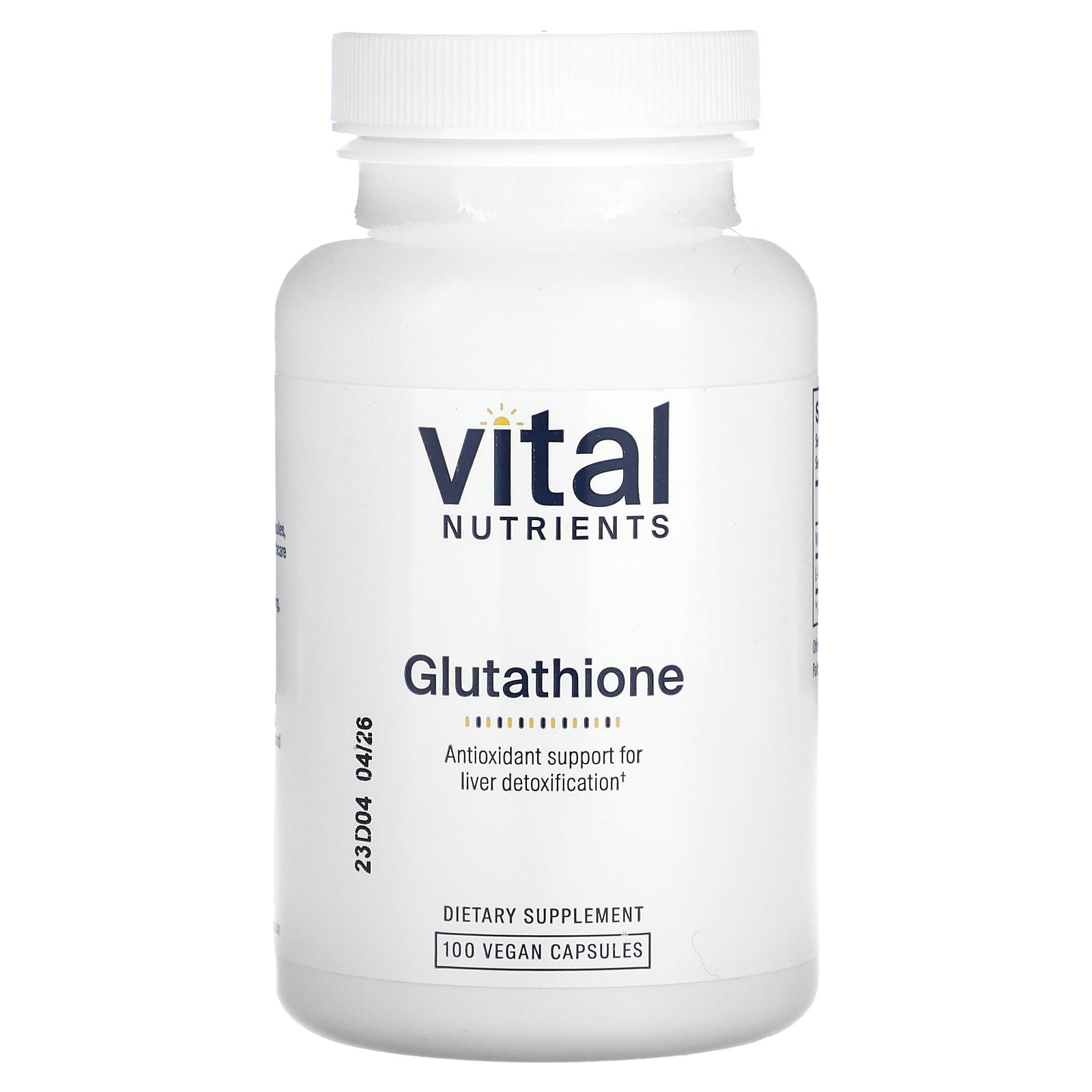 Vital Nutrients, Glutathione, 100 Vegan Capsules - Image 1