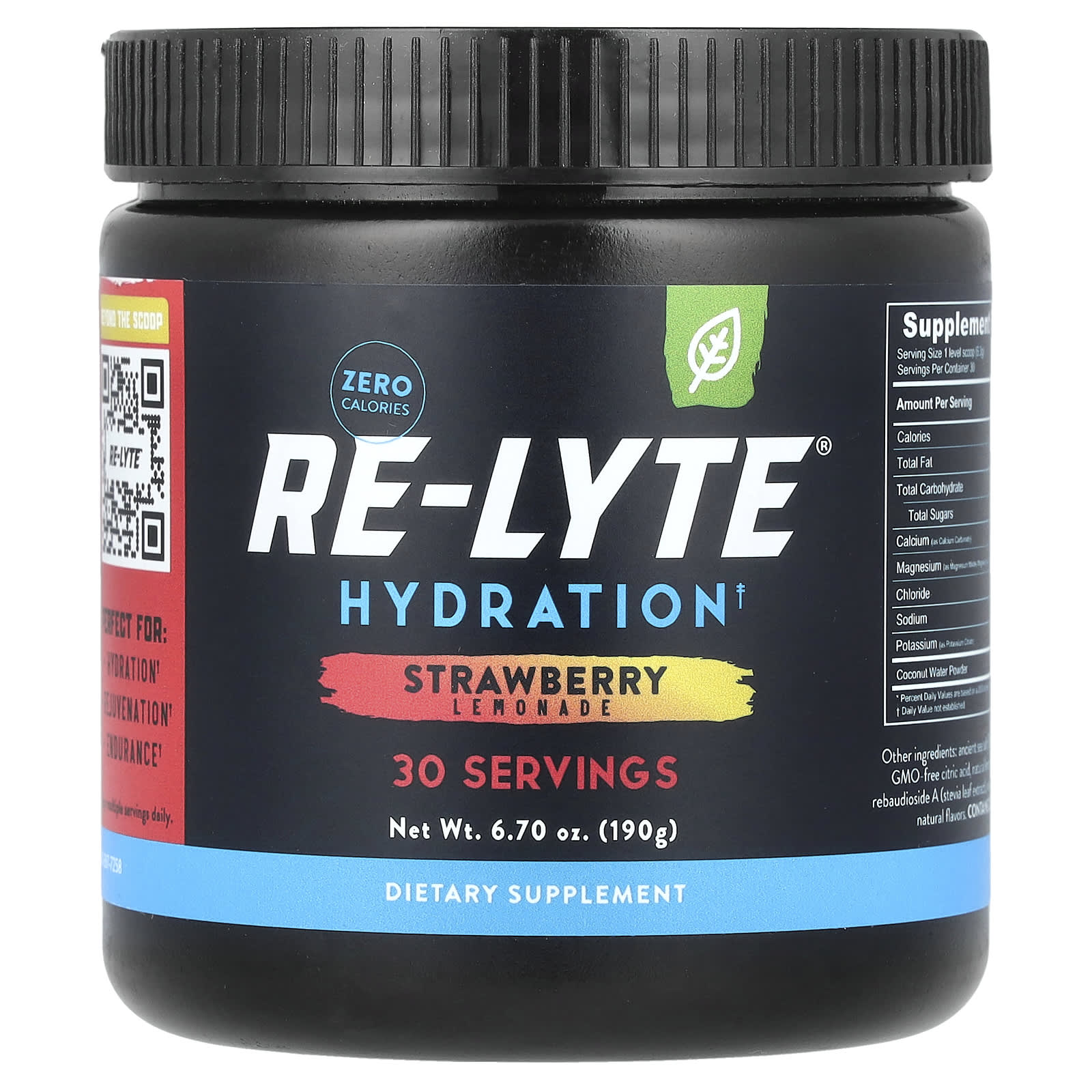 Redmond Trading Company, Re-Lyte® Hydration, Strawberry Lemonade, 6.7 oz (190 g) - Image 1