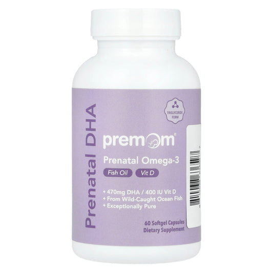 Premom, Prenatal DHA, 60 Softgel Capsules - Image 1