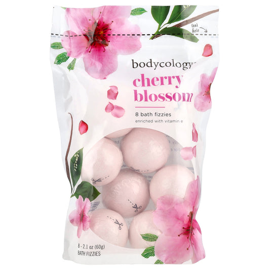 Relax with Bodycology Cherry Blossom Bath Fizzies, 8 Count - Image 1