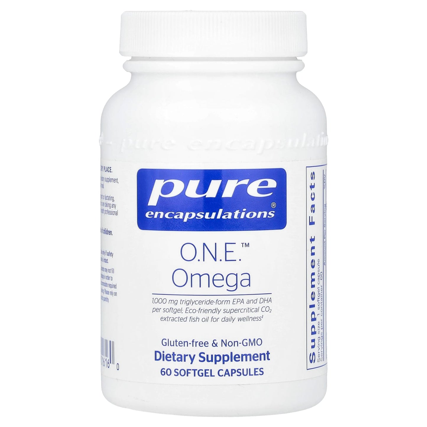 Pure Encapsulations, O.N.E.™ Omega, 60 Softgel Capsules - Image 1