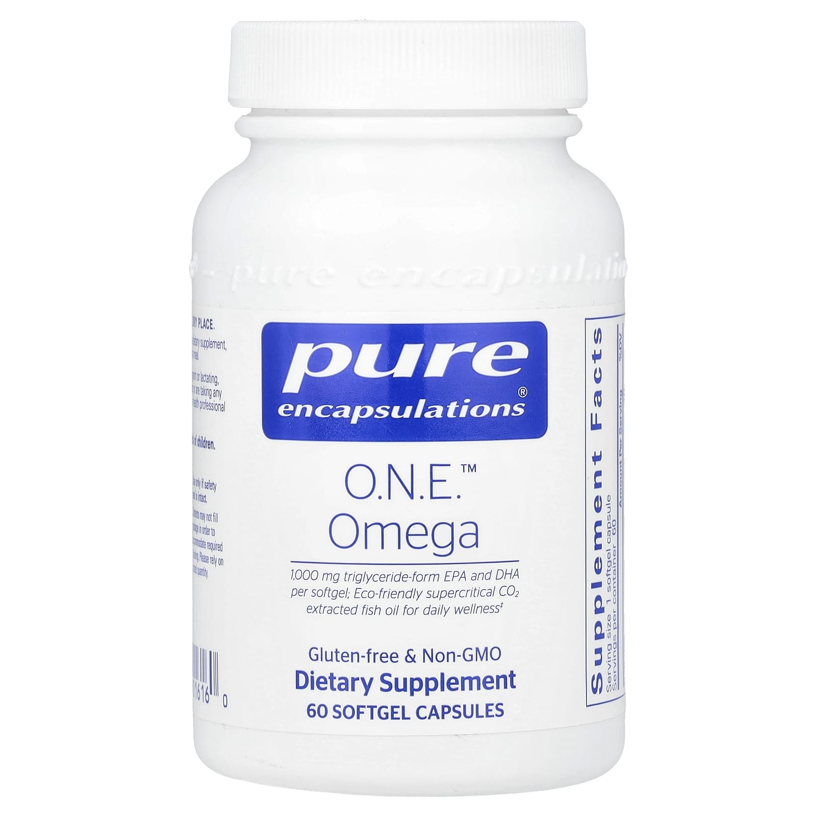 Pure Encapsulations, O.N.E.™ Omega, 60 Softgel Capsules - Image 1