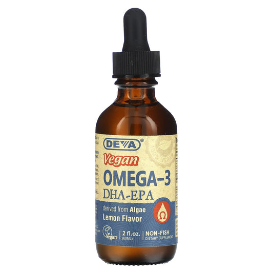 Vegan Omega-3 Supplements by Deva - Support Heart Health & Brain Function - Image 1