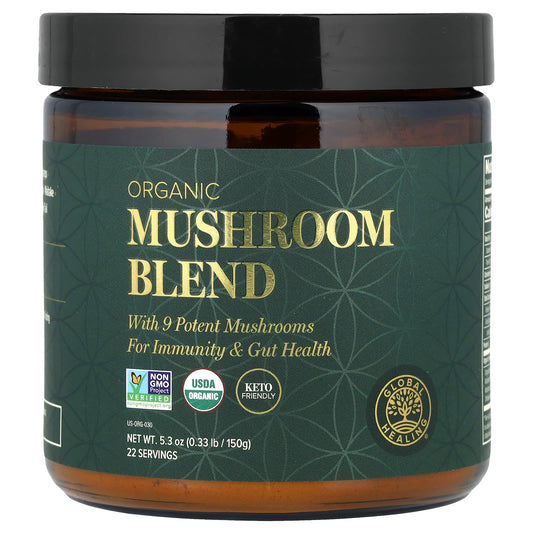 Global Healing Organic Mushroom Blend for Immunity & Gut Health - Image 1