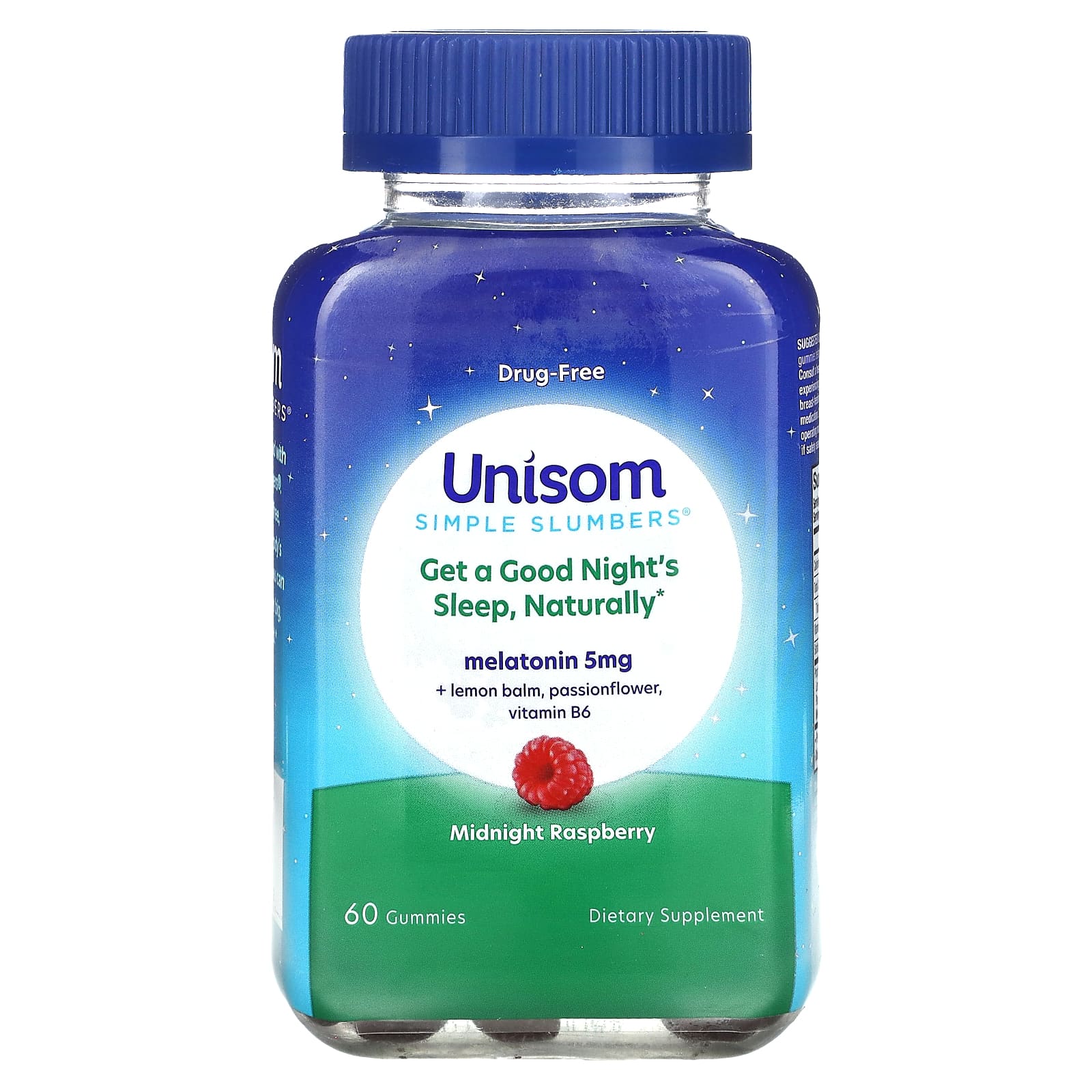Unisom, Simple Slumbers, Midnight Raspberry, 60 Gummies - Image 1