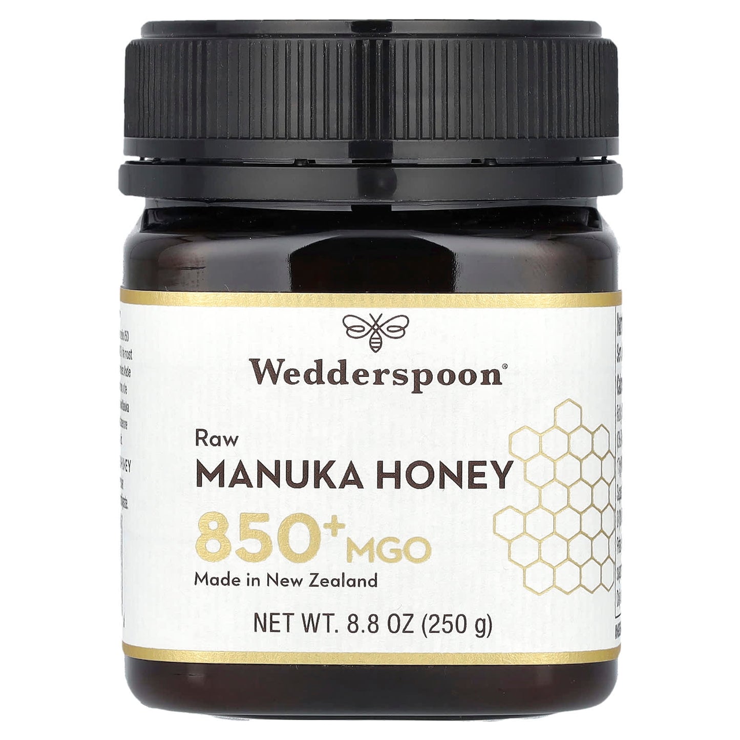Wedderspoon, Raw Manuka Honey, MGO 850+, 8.8 oz (250 g) - Image 1