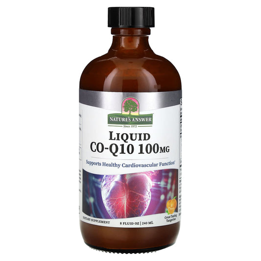 Nature's Answer, Liquid Co-Q10, Tangerine, 100 mg, 8 fl oz (240 ml) - Image 1